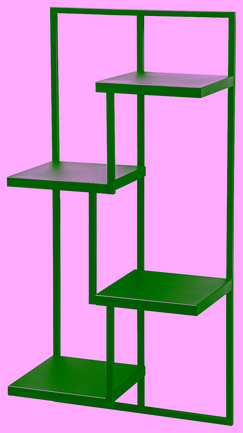 Wand-Blumenständer Quattro Ripiani Metall Modell 632