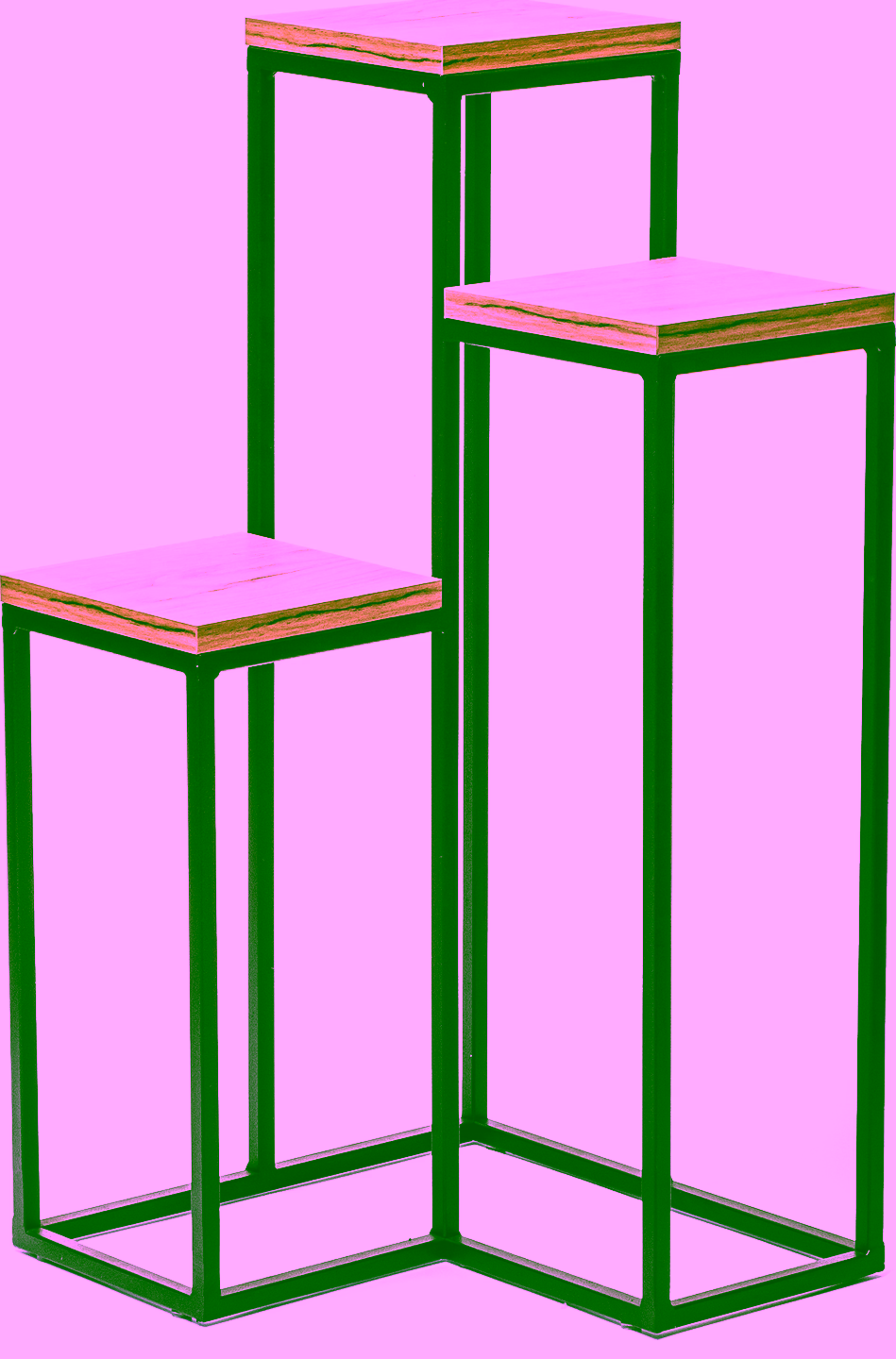 Multifunktionsständer, Blumenbeet 3-eckig Eiche Craft Modell 667