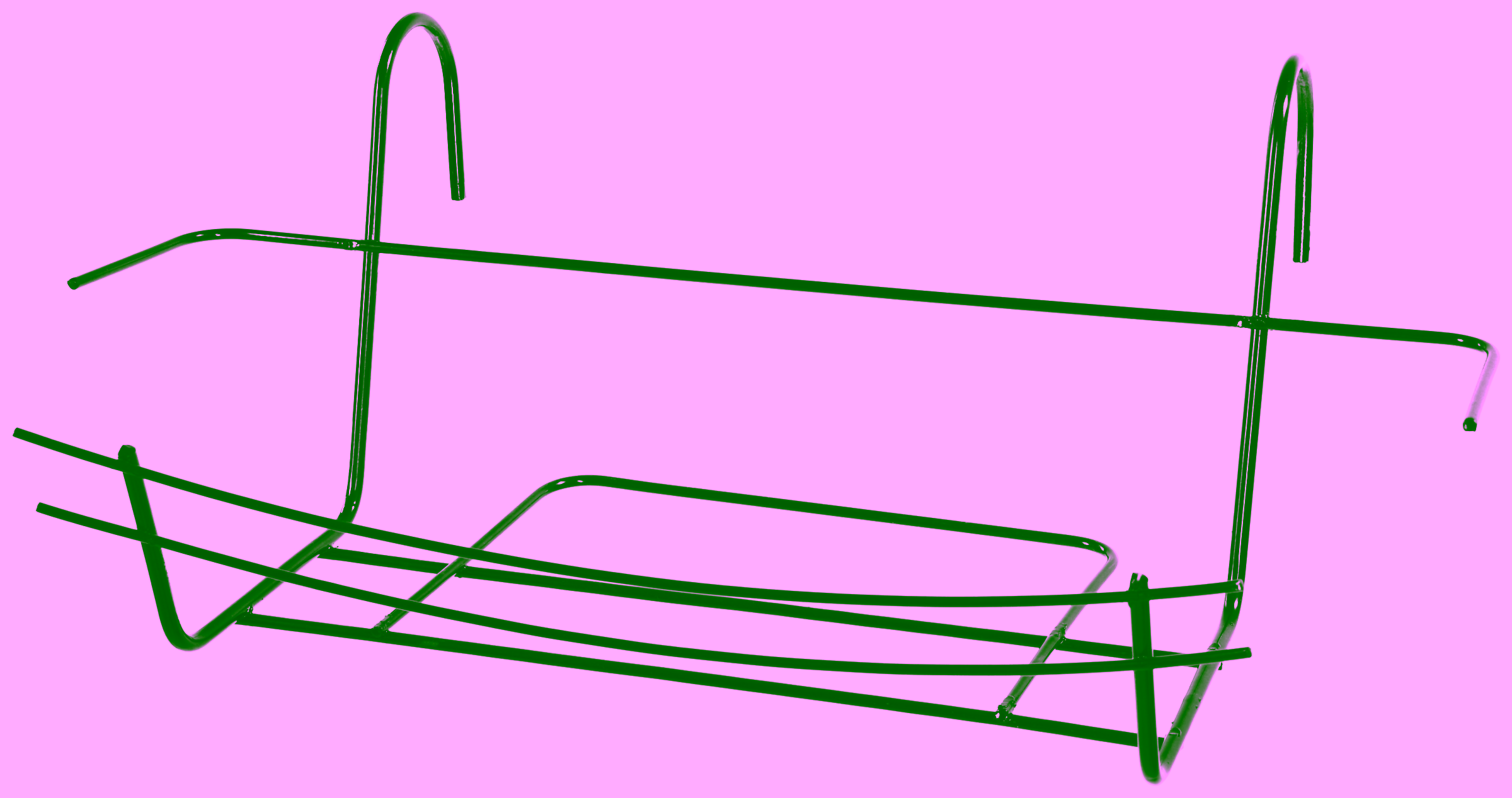 Metallbügel für Balkonkasten, Blumenkorb - 50 cm. Modell 74