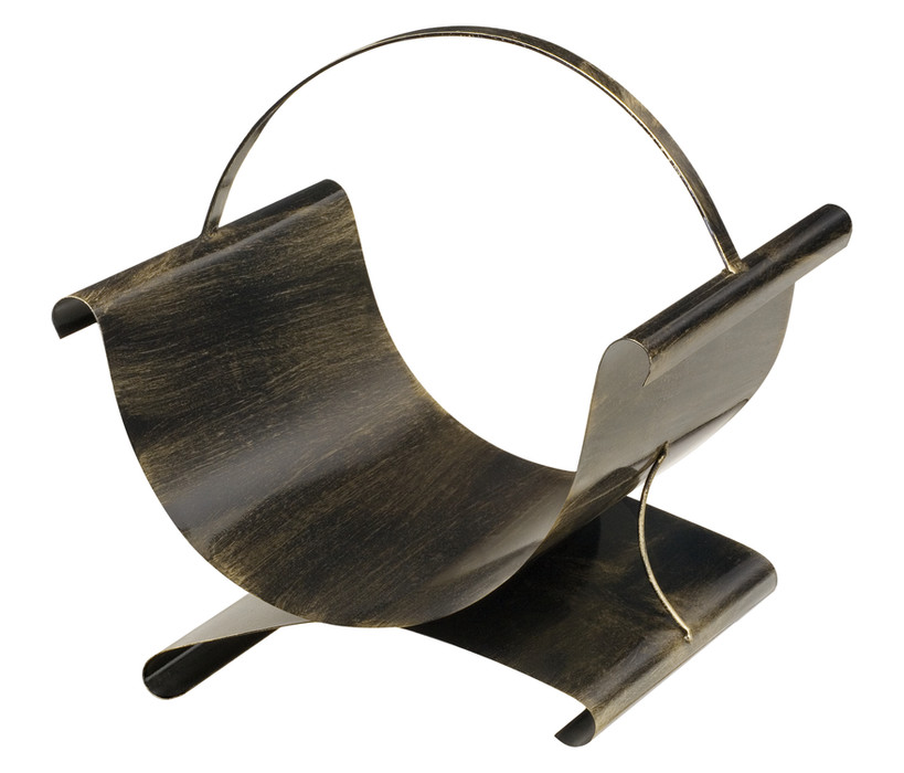 Kamin Holzkorb aus Metall Modell 413