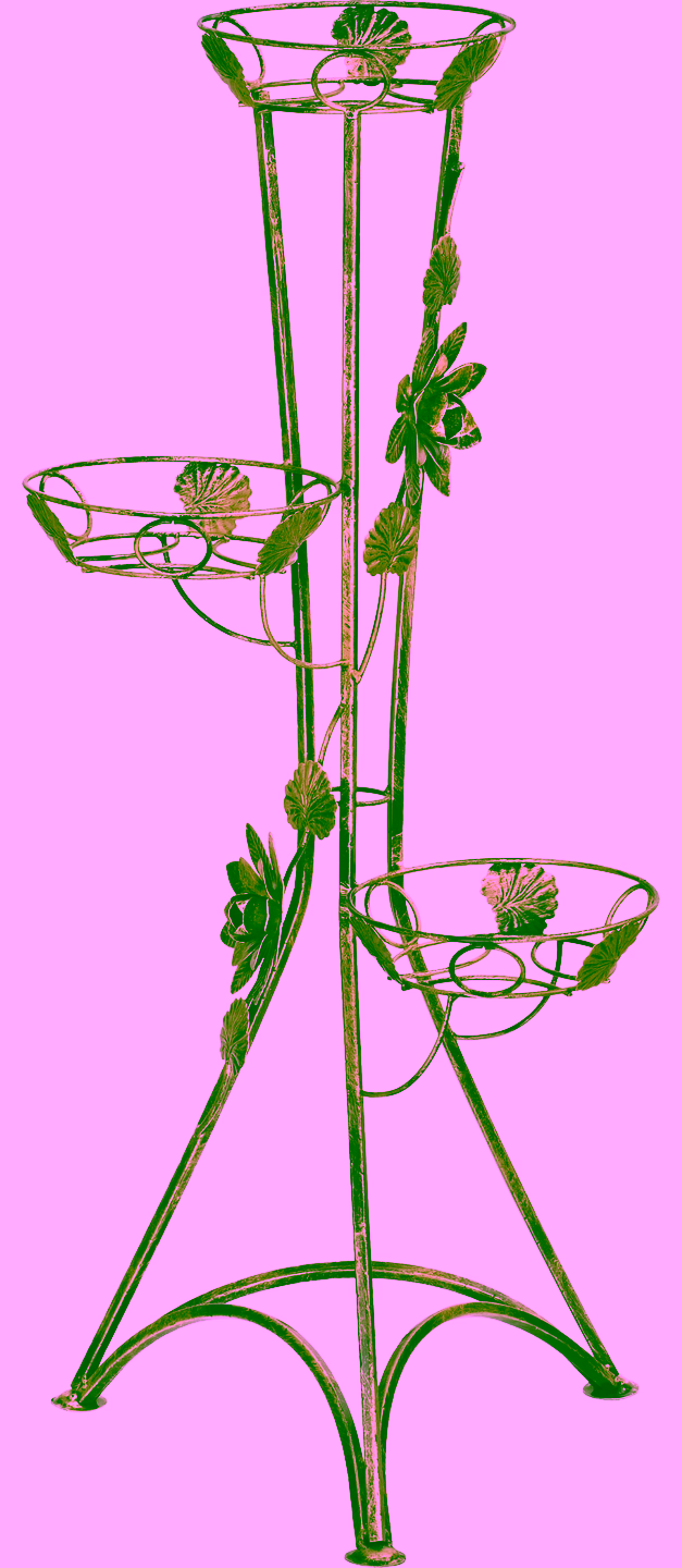 Blumenständer aus Metall im Säule Design Modell 129C