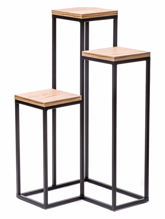 Multifunktionsständer, Blumenbeet 3-eckig Eiche Craft Modell 667