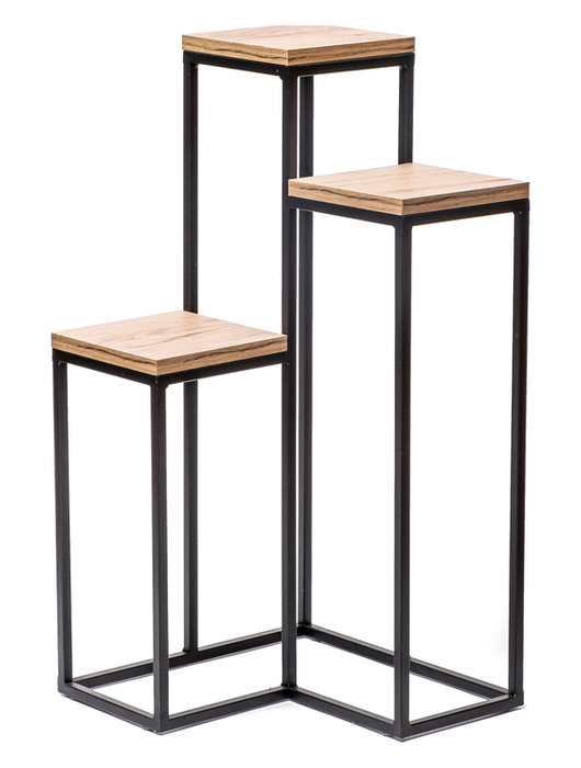 Multifunktionsständer, Blumenbeet 3-eckig Eiche Craft Modell 667