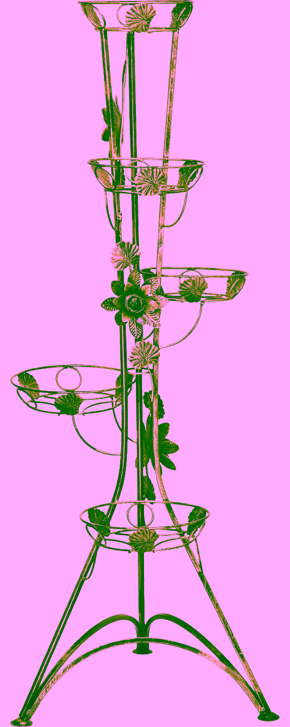 Blumenständer aus Metall im Säule Design Modell 130A